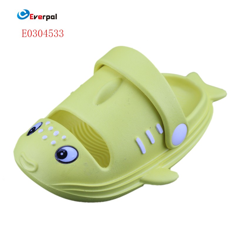 Fish Design Kids Close Toe Zapatilak