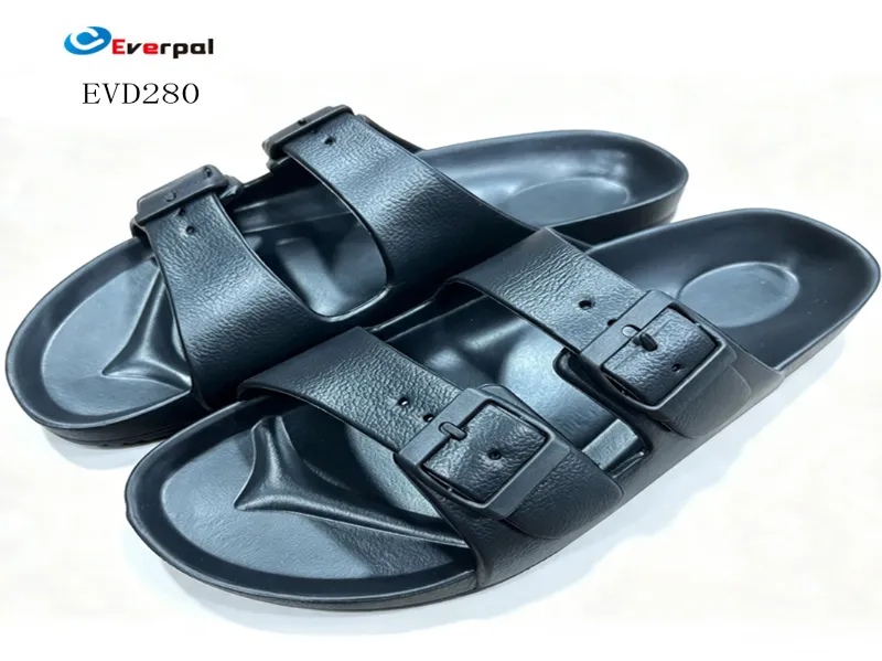 Unisex erregulagarri bikoitza EVA Slide sandaliak